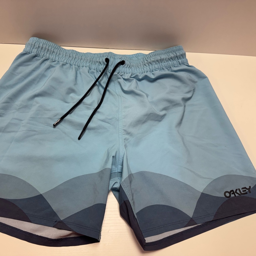 Oakley Blue and Black Swim Shorts